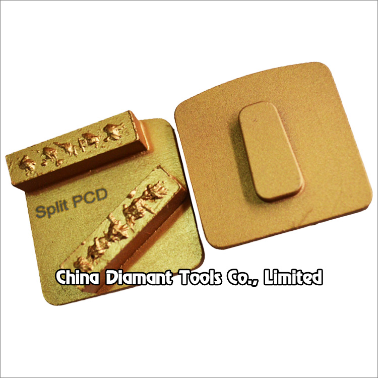 PCD grinding shoe for Redi-lock holder of Husqvarna floor grinders