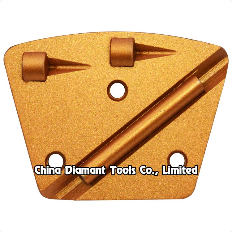 Trapezoid PCD TCT grinding shoe concrete floor grinding pad