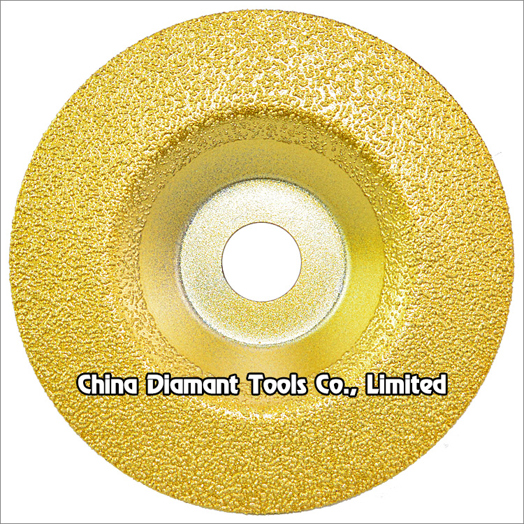 Vacuum brazed diamond grinding cup wheel for stone granite marble